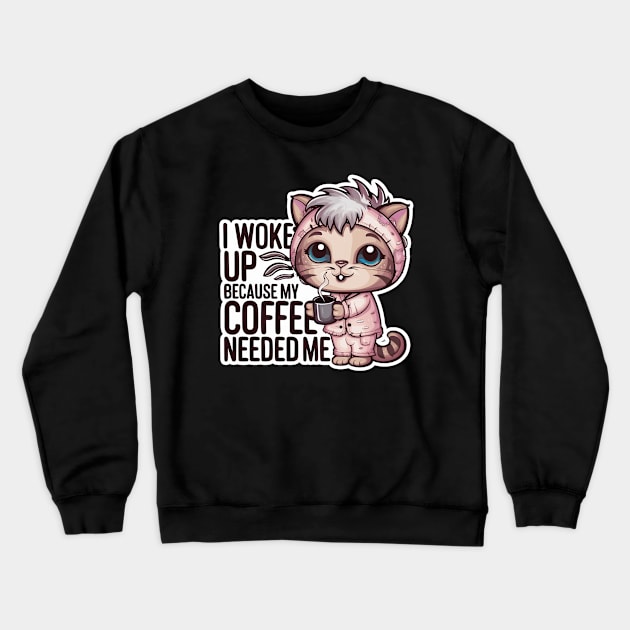 Cat Crewneck Sweatshirt by Fudz design